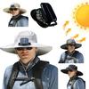 Strong Wind Sun Hat with Fan UV Protection Fishing Bucket Hat Convenient Solar Fan Hat  Sport