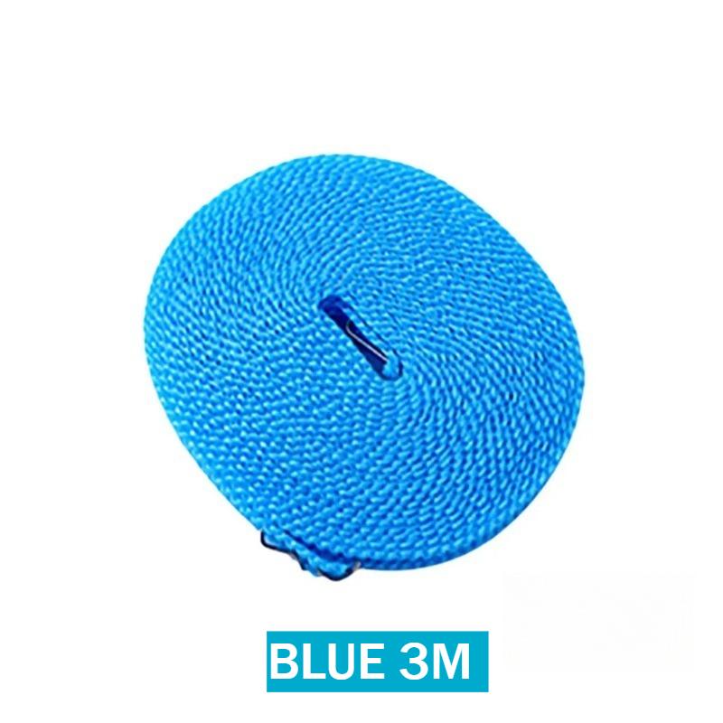 Windproof ClotheslineMeters Durable Clothes Line Rope Portable Clothes Drying Line Length Adjustable Non-Slip Lines