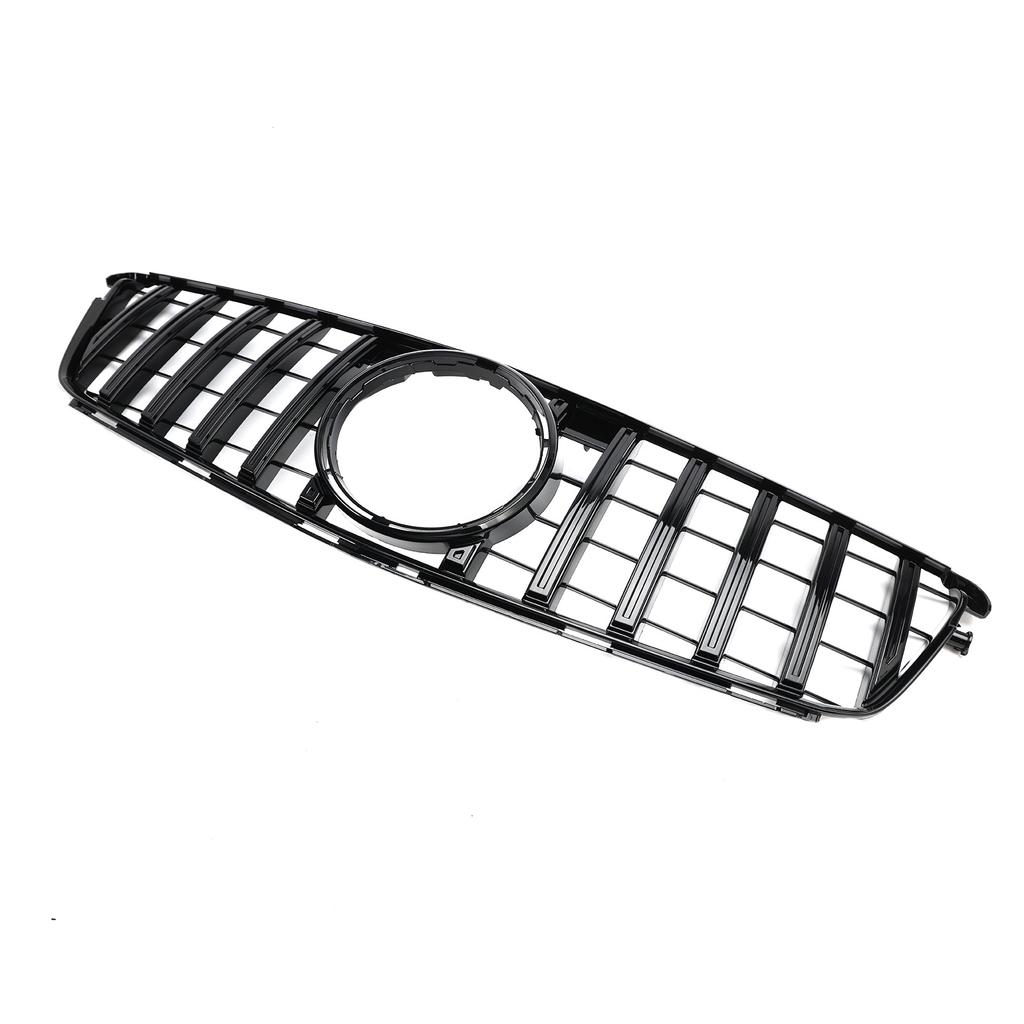 GT Style Front Bumper Grille Grill Fit Benz C-Class W204 C300 C350 2008-2014