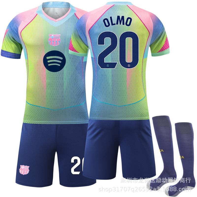 2526 Soccer Jersey 9 Lewandowski Special Edition Quick-Dry Fabric New Barca Commemorative No. 10 Adama Jersey