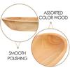 Wood Fruit Tray Oval Solid Wooden Serving Plate Smooth Polished Snack Storage Tray for Kitchen Living Room Wood Snack Plate
