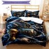 Lionel Messi Football Legend Bedding Set,Breathable Bed Linen for Guest Room Decoration,Festival Gift for Fans,All Season Duvet Cover with Pillowcases