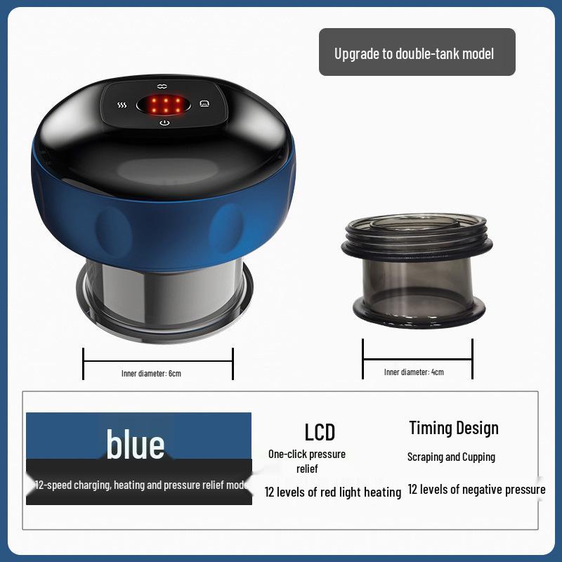 Smart Cupping and Guasha Electric Massager with Adjustable Suction and Heating