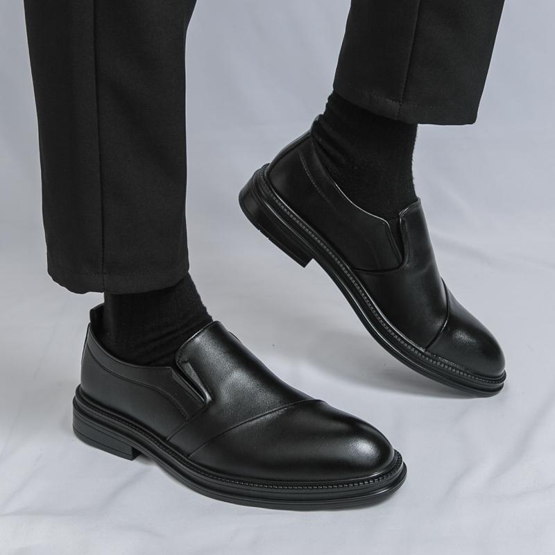 Fashionable And Versatile Loafers Branded Men'S Business Comfortable Leather Shoes Quality Wear-Resistant Sole Man Driving Shoes