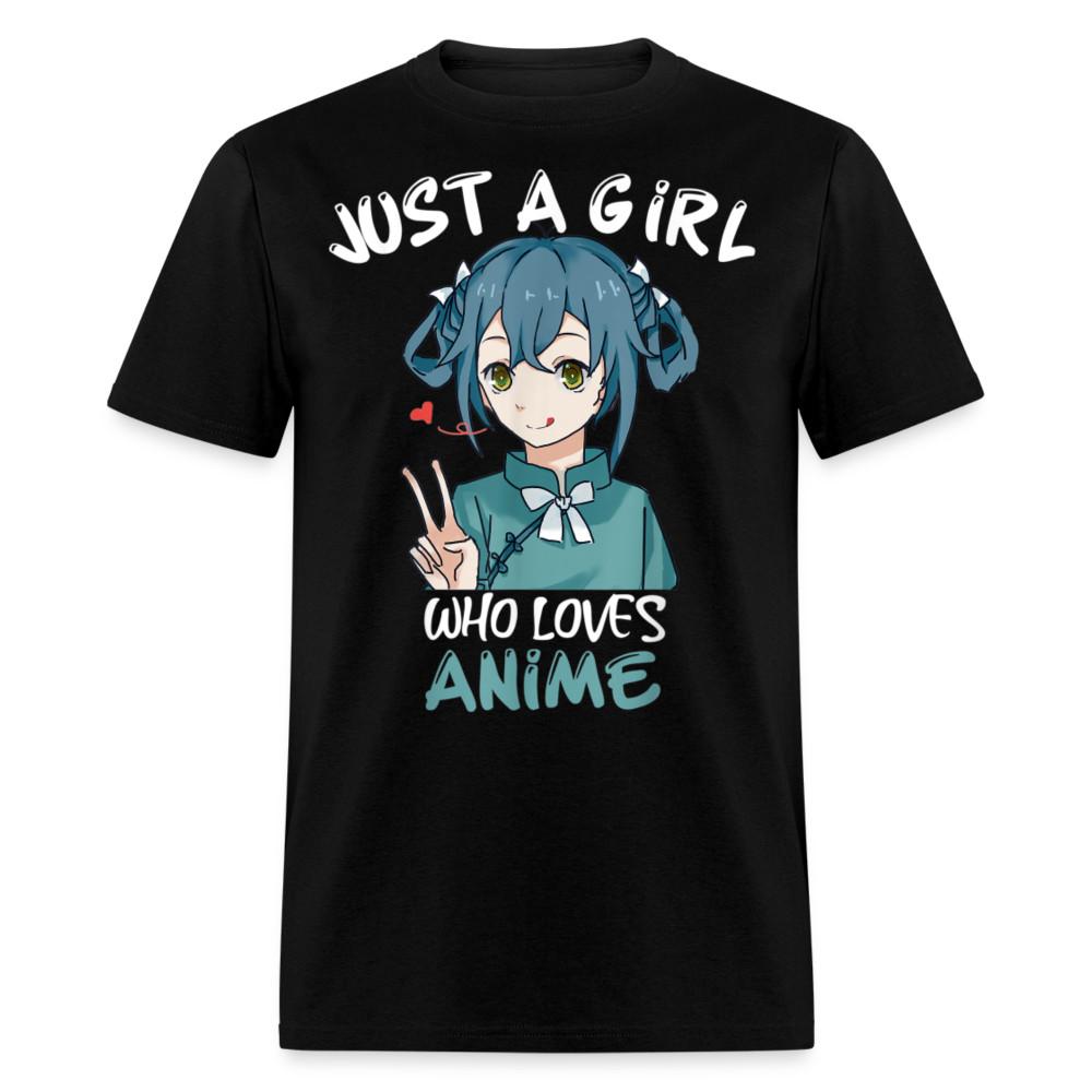 

Just a Girl Who Loves Anime shirt Best Gift Cute Beautiful Anime Lovers T-Shirt M