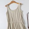 Fashion Style 2024 Autumn New Women's Loose Elastic Waist Sleeveless Vest Dress 06658658806