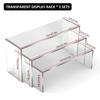 3/6/9Pc Acrylic Display Stand Transparent Display Riser Rack Multipurpose Holder For Jewelry Blind Box Toy Candy Cupcake Dessert
