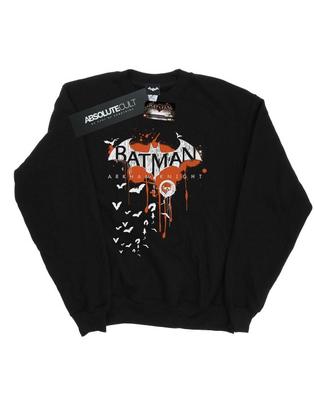 Boys Batman Arkham Knight Halloween Logo Art Sweatshirt