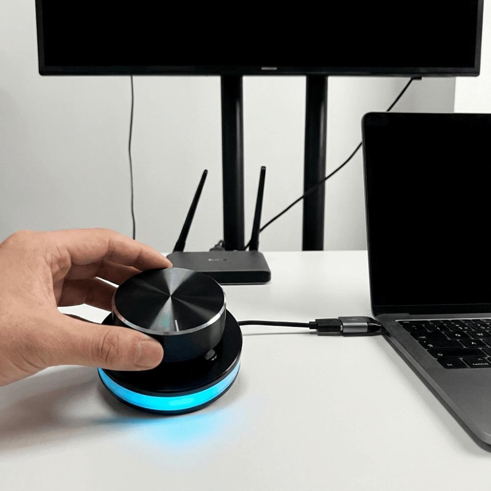 Wireless Volume Control Knob Lighting Sound Controller Knob External Media Controller  Computer Use