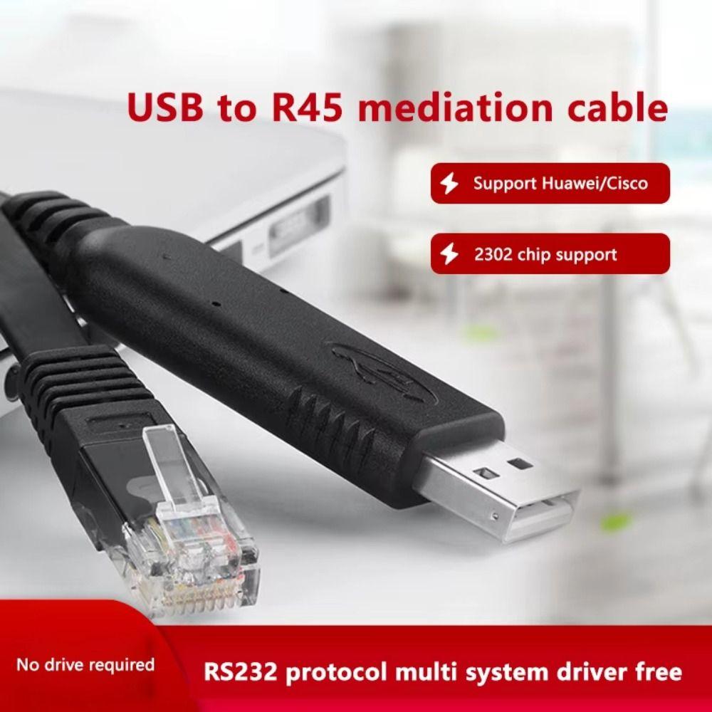 Stable Connections RS232 Console Cable Extension Line RJ45 Console Cable  Switch Configuration