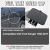 Fuel Filler Gas Tank Door Lid Cover Flap Cap Metal Black Primed for Ford Ranger 1993 1994 1995 1996-2011 F37Z99405A26A
