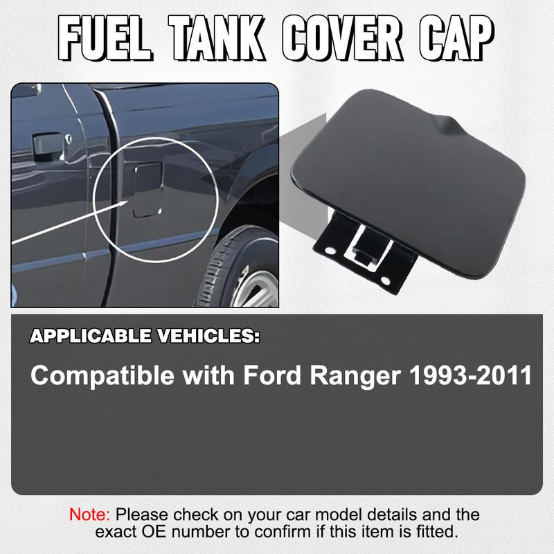 Fuel Filler Gas Tank Door Lid Cover Flap Cap Metal Black Primed for Ford Ranger 1993 1994 1995 1996-2011 F37Z99405A26A