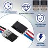 50Pcs Quick Connect Electrical Wire Connectors, Double Wire Plug-in Connector with Locking Buckle for LED Strip Lights Terminals