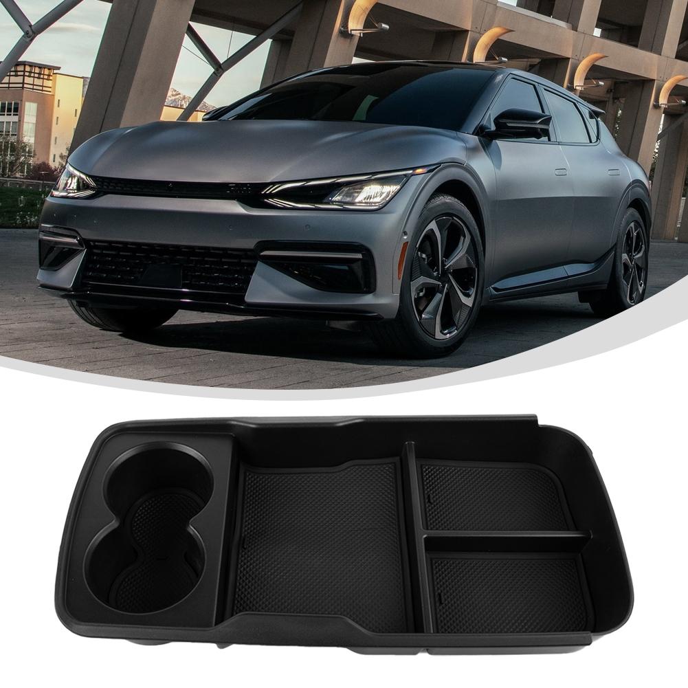 Console Centrale con Bracciolo Interno Nero Vano Portaoggetti Adatto Per Kia EV6 2022 2023