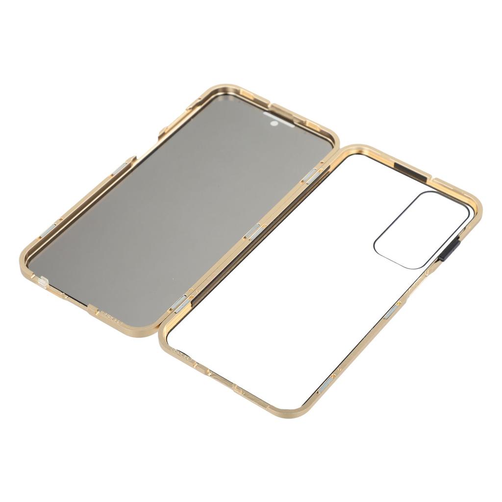 For Samsung Galaxy A16 5G/A16 4G Case with Anti-Spy Screen Protector Tempered Glass Metal Phone Cover Magnetic Clasp