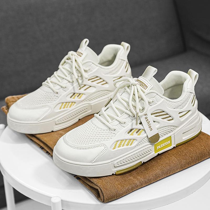 Fashion PARZIVAL Vulcanized Sneakers For Men Trend Casual Mesh Shoe Tenis Trainer Korean Flat Walking Shoes Zapatos Informales De Hombre