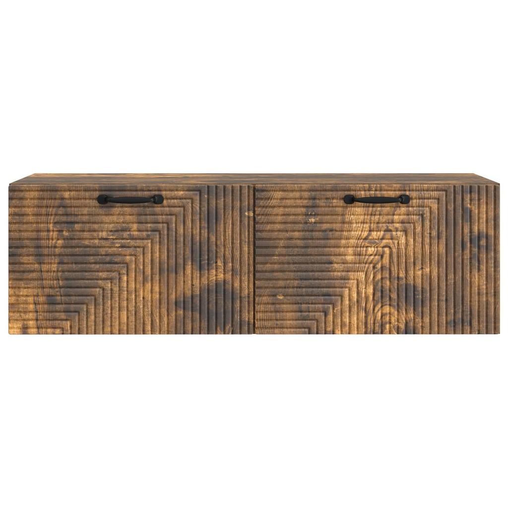 Wall Mounted TV Cabinet Smoked Oak 98 x 31 x 30 cm