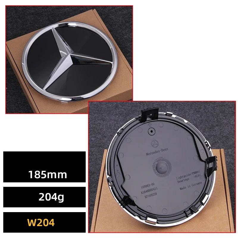 AABGT1 Car Front Grille Emblem Star Badge Logo Chrome black Silver 3D Mirror Mercedes Benz AMG W205 W204 W253 W213 W206 W166 gle glc