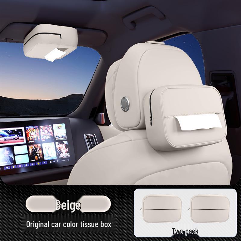 Boîte à mouchoirs Lantu FREE+ Montée sur l'accoudoir du siège - Décoration intérieure de voiture