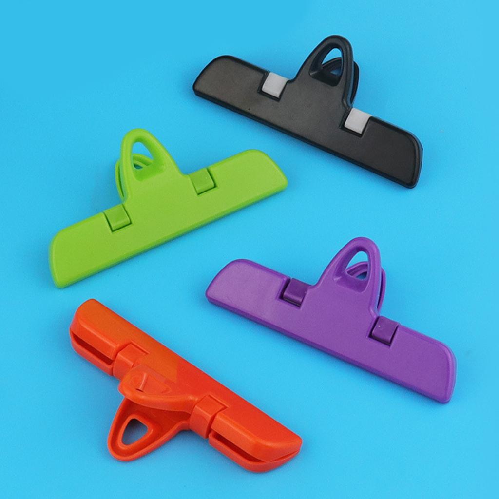 10pcs Snacks Bag Sealing Clip Keep Food Tidying and Waterproof Sturdy Plastic for Kitchen or Office Supplies Use