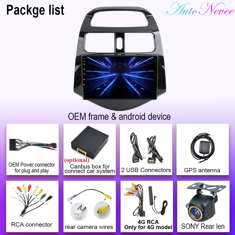 9" Car Stereo Radio For Chevrolet Spark Beat Matiz Creative 2010 - 2014 Android 14 Carplay Multimedia Video Player Head Unit