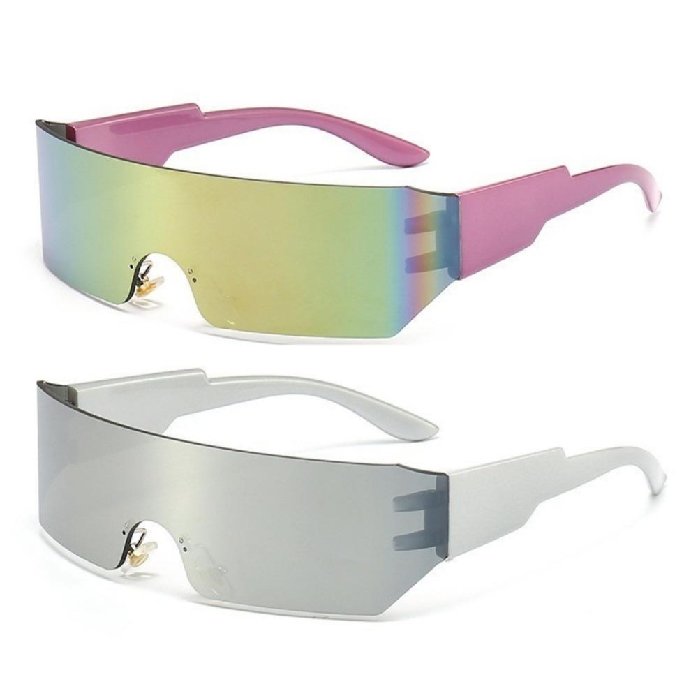 2 PCS Y2K Fashion Hip Hop Sunglasses Vintage Classic Shades for Women Men Aesthetic Original Eyewear