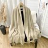 Luxury Brand Solid Women Cashmere Scarf Autumn Winter Warm Shawls Wraps Men Pashmina Tassels Scarves Female Foulard Poncho Stole