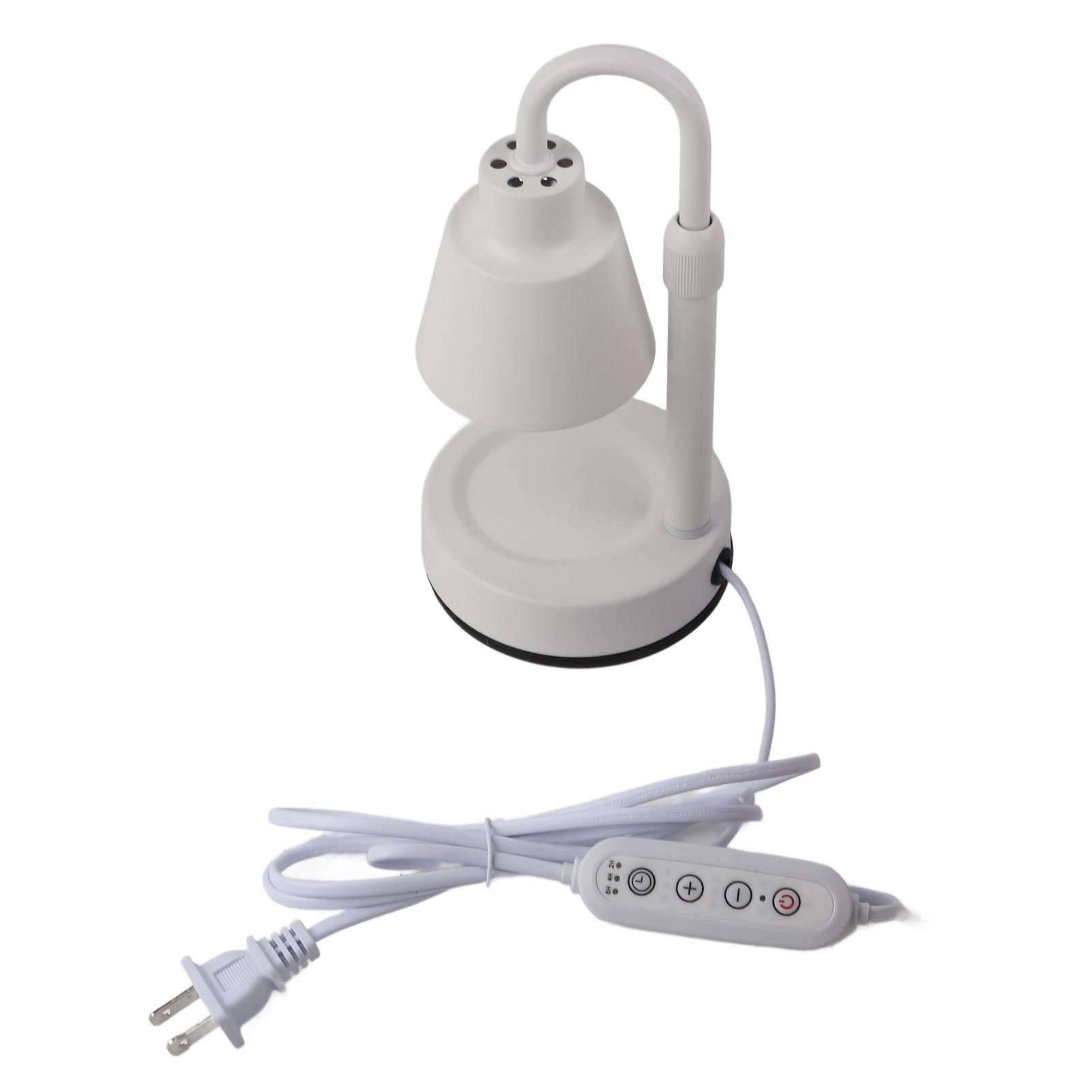 

Candle Warmer Lamp Dimmable Timer Adjustable Height Retro Decorative Candle Wax Melting Light with белый