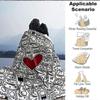 1pc Monster Print Blanket Warm,Perfect for Camping And Travel, Making It a Great Gift for Any Season yy250904170