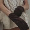 Marchen Women's Real Suede Gloves (long ver.)