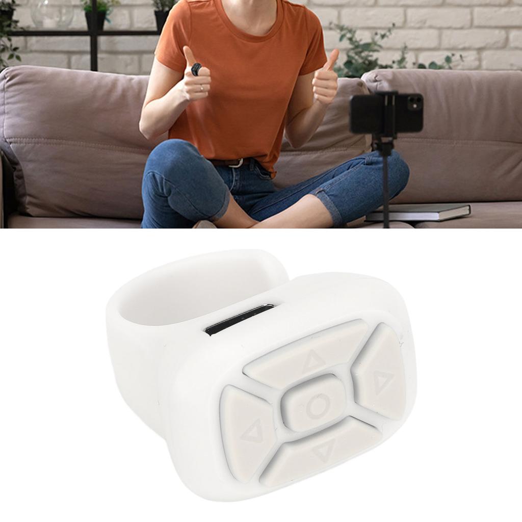 Phone Remote Shutter Multifunctional Remote Control for Smartphone Tablet Turning Pages Shooting Volume Adjust Pause Playback