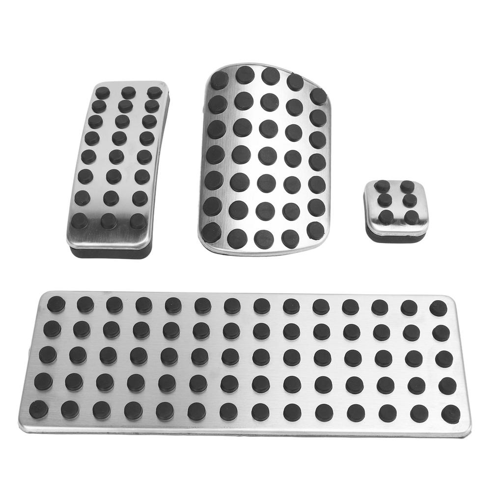 Foot Pedal Set Automatic Transmission Stainless Steel Brake Accelerator Pedal Replacement for Mercedes‑Benz W176 W245