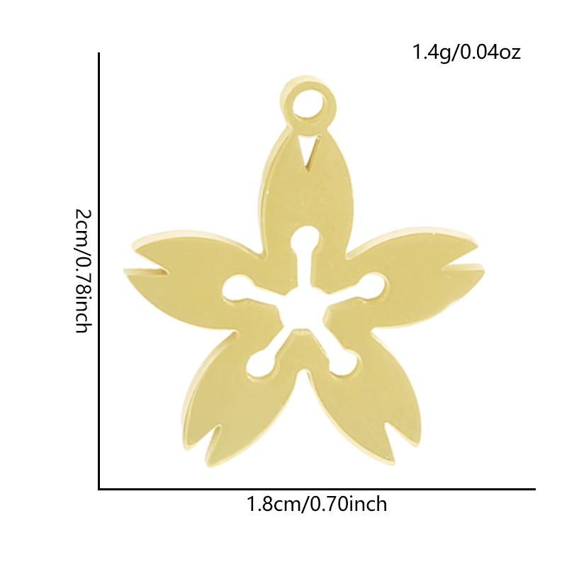

5pcs Plant Charm Gold Color Lotus Flower Tree Of Life Women Head Stainless Steel Pendants For Jewelry Making Supplies Materials