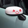 2pcs Cute Cartoon Smiling Face Car Creative Stickers For Motorcycle Truck Rearview Mirror Auto Styling Decoration Accessories
