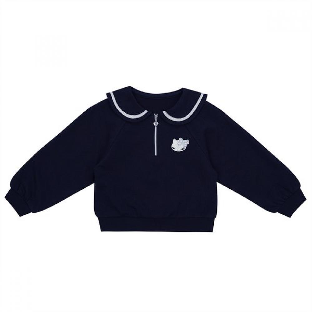 French Cat Navy Zip Cat Sweatshirt Q51dat230n5 navy/110
