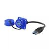 USB2.0 USB3.0 Screw Lock Waterproof USB Aviation Connector Socket Female To Male Industrial Data Extension Cable 0.3M 0.5M 1M