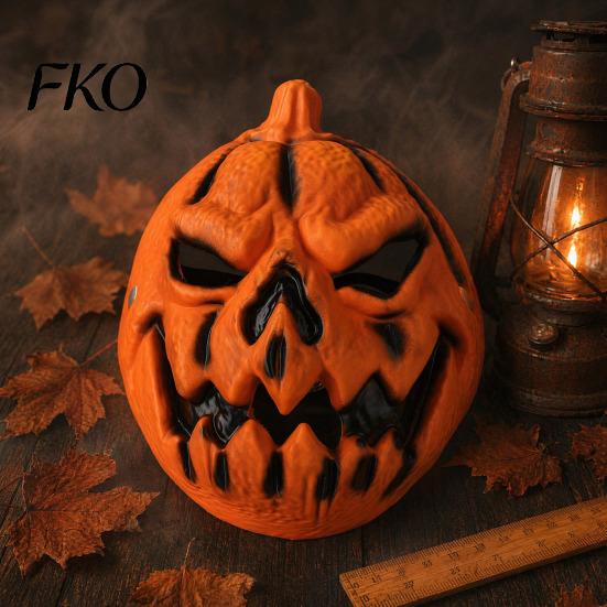 Easy Breathing Cosplay Mask Halloween Pumpkin Mask, 3D Spooky Jack O Lantern for Party, Lightweight Non Stuffy Breathable Scary Face Adults