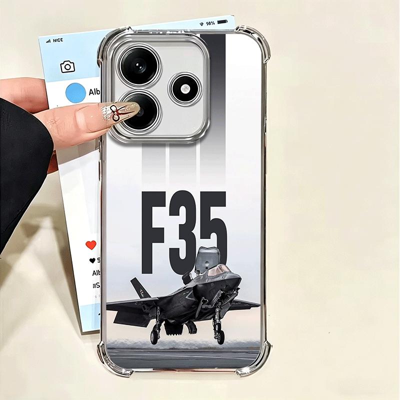 

Истребитель F-22 Raptor Крутой Мягкий Чехол Для Телефона Для Xiaomi Poco X7 X8 Pro Max X6 X5 X3 F8 Ultra F7 M8 M7 M5S Redmi 15C 15A 15 14C Xiaomi Poco X6 Pro