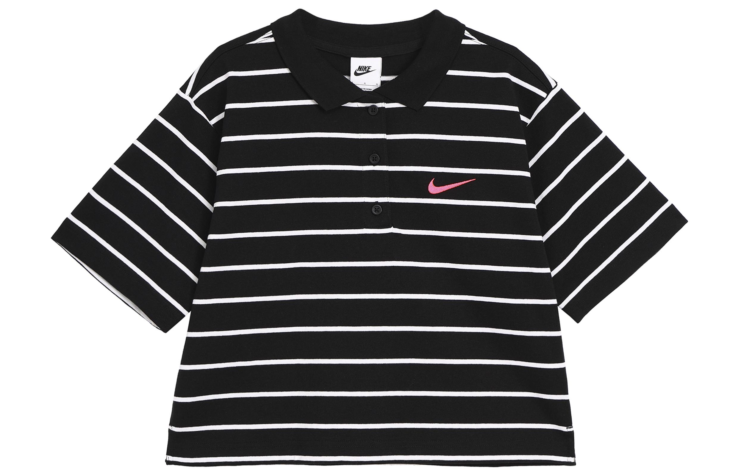 Nike Sports Life Collection Sportswear Polo Shirt Women s Black HM4649-010 S