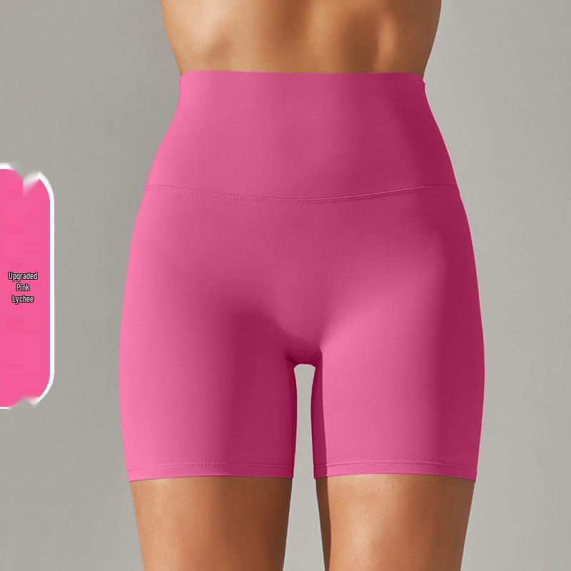 High-Waisted Seamless Yoga Shorts for Women - No Visible Lines, European & American Style, Perfect for Running and Fitness