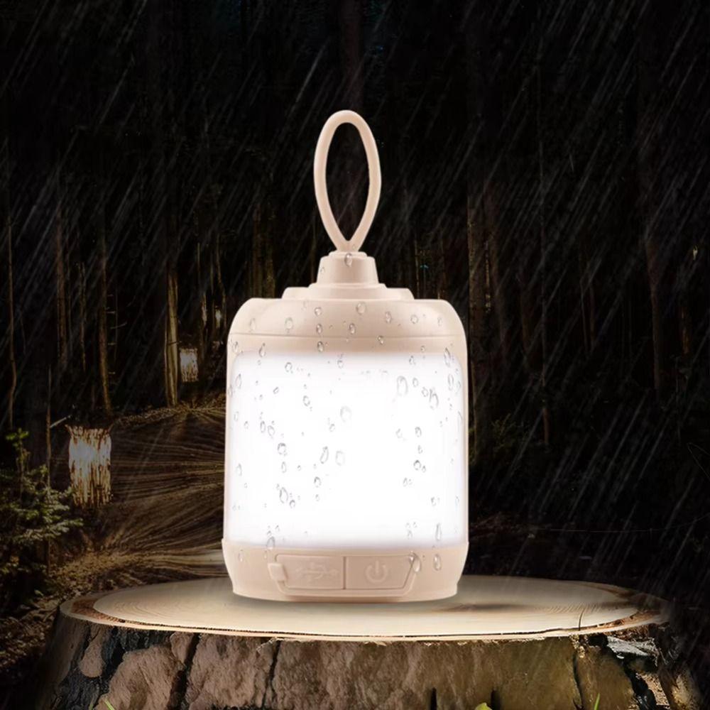 Waterproof Camping Light USB Recharging Ring Design Portable Camping Lantern Super Bright Emergency Outdoor Searchlight