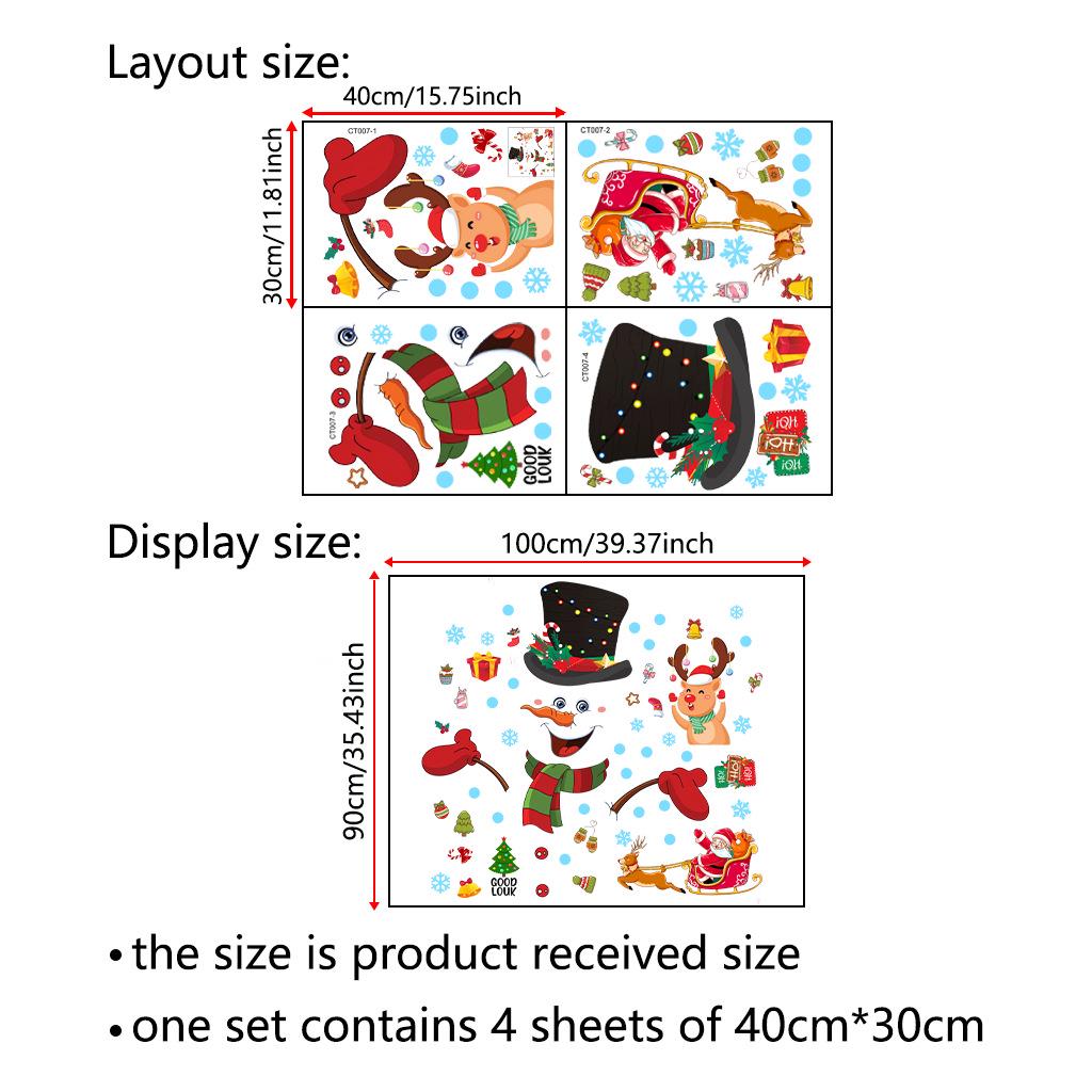 Holiday Fridge Magnets: Christmas Tree, Snowman, Santa, Snowflake