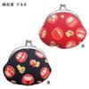 Hergestellt in Verschluss Münze Daruma Baumwolle x cm Münze Japanisch Rot Kyosuke, Japan, Etui, Design, Beutel, 8.5 9.5 (2,6 Zoll), Geldbörse, Brieftasche, Waren, Enkiya,