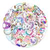 50 New Unicorn Graffiti Stickers Suitcase Car Refrigerator Decoration Stickers