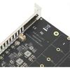 Quad M.2 NVME SSD To PCI-E 4.0 X16 Adapter, High Speed 4x32Gbps Soft Raid Card with Individual LED Indicator Support 2230 2242 2260 2280 (ph44)