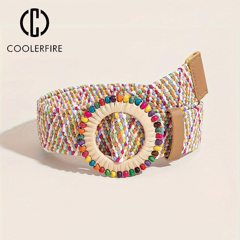 Belts for Women Corset Women's Wide Belt Webbing Belt for Dresses Women Grass Woven Waistband 5CM Women's Trousers Belt BF010