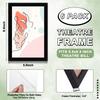 6 Pcs Black Theatre Frame 5.5 X 8.5 Inch Theatre Bill Frame Picture Frame Bulk Wall Mounting Photo Frames Set For Wall Tabletop