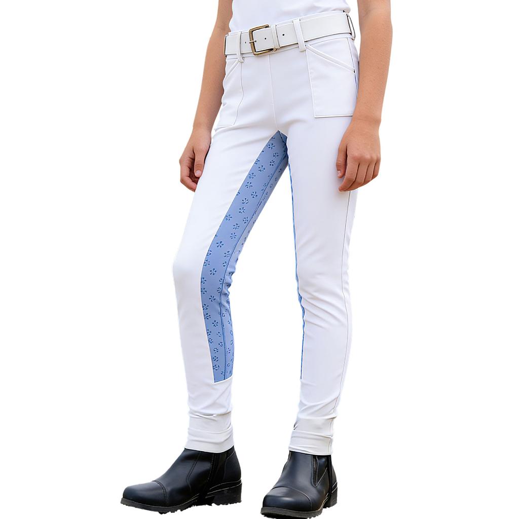 Mädchen Reithosen Reithosen Elastischer Bund Leggings Trainingshosen
