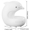 Cute Dolphin RGB Atmosphere Night Light with Bluetooth Speaker & 15W Wireless Phone Charging for Home Bedroom Beside Table Lamp