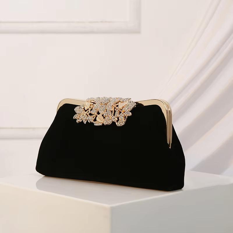 Modische Damen-Handtasche Diamant-Design Zarte Abendtaschen Dinner Jubiläum Hochzeitsfeier Clutch-Taschen mit langer Kette